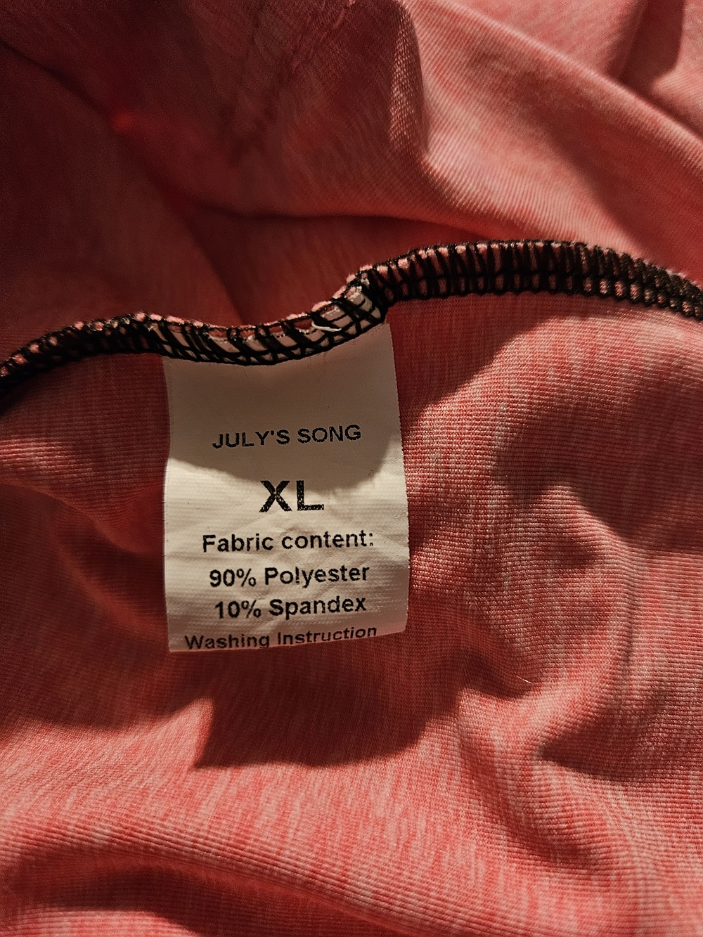 July' Song Lightweight Pink Hooded Zip Jacket Size XL - Picture 3 of 4